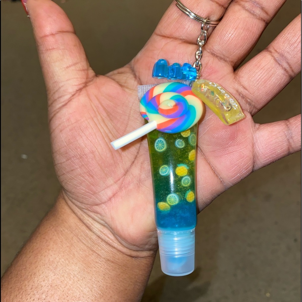 Lip gloss keychain